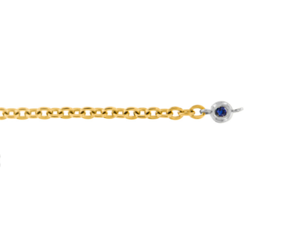 Bracciale Dédié in Titanio Zaffiro sintetico 0.03 Ct BRD2607 ZB;003;BI - BRD2607 ZB;003;BI